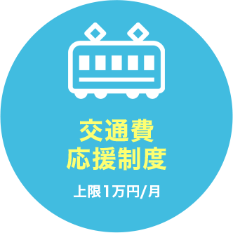 交通費応援制度　上限１万円/月